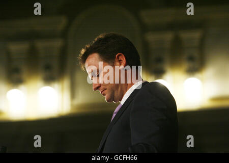 Nick Clegg, le dirigeant libéral démocrate, s'exprime au Methodist Central Hall de Londres à l'Assemblée CitizensUK. Banque D'Images