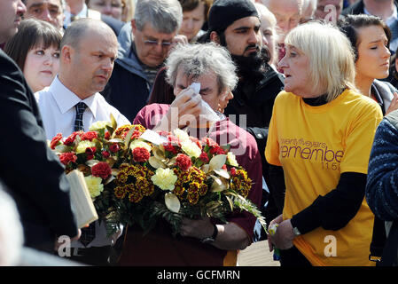 Bradford City Football catastrophe commémoré Banque D'Images