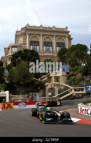 Course automobile Formula One - Grand Prix de Monaco - essais et qualifications - circuit de Monaco.Heikki Kovalainen (fin), Lotus. Banque D'Images