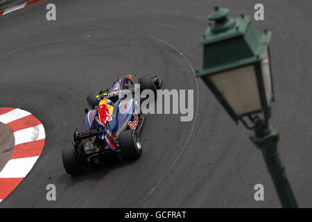 Course automobile Formula One - Grand Prix de Monaco - essais et qualifications - circuit de Monaco. Mark Webber (AUS), Red Bull Banque D'Images