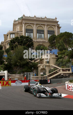 Course automobile Formula One - Grand Prix de Monaco - essais et qualifications - circuit de Monaco. Nico Rosberg (GER), Mercedes GP. Banque D'Images