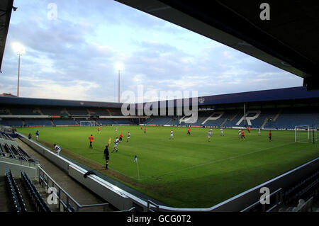 Football - coupe de l'Alliance des jeunes de la Ligue de football - finale - Queens Park Rangers v Stockport - Loftus Road. Vue générale de la comparaison. Banque D'Images