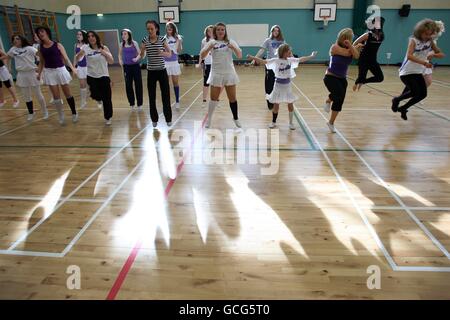 Rugby Union - Edinburgh Sevens Dance Photocall - Campus Glenearn Banque D'Images