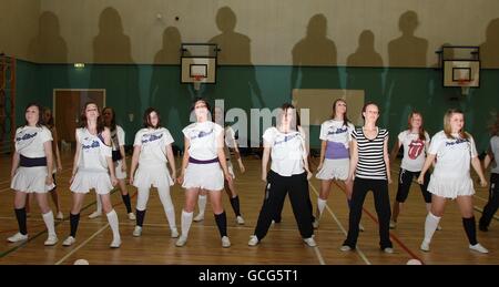 Rugby Union - Edinburgh Sevens Dance Photocall - Campus Glenearn Banque D'Images