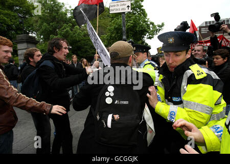 Protestation irlandaise Banque D'Images