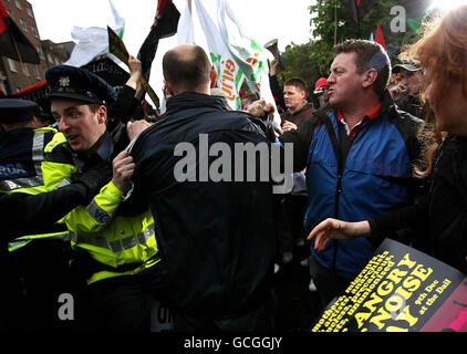 Protestation irlandaise Banque D'Images