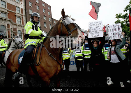 Protestation irlandaise Banque D'Images