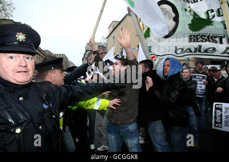 Protestation irlandaise Banque D'Images