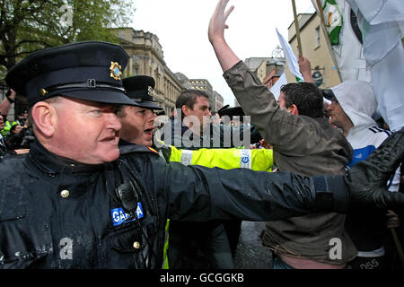 Protestation irlandaise Banque D'Images