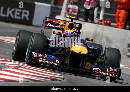 Course automobile Formula One - Grand Prix de Monaco - essais et qualifications - circuit de Monaco. Mark Webber (AUS), Red Bull Banque D'Images