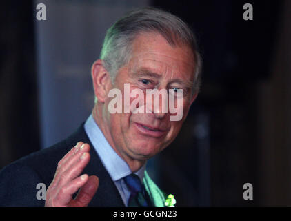 Le prince de Galles, connu sous le nom de duc de Rothesay en Écosse, assiste au lancement du Guide vert pour les bâtiments historiques en tant que président du Prince's Regeneration Trust, au Palais de Holyroodhouse, à Édimbourg. Banque D'Images