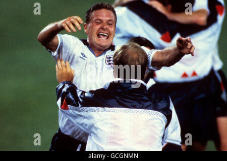 Football - FIFA World Cup Italia 90 - Deuxième tour - France / Belgique - Stadio Renato Dall'Ara, Bologne Banque D'Images