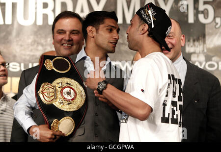 Boxe - Amir Khan et Paulie Malignaggi Conférence de presse - Madison Square Garden Banque D'Images