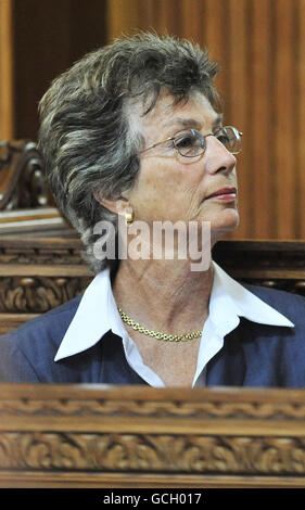 Virginia Wade à un service d'action de grâce pour la vie du diffuseur sportif Harry Carpenter OBE à l'église St Bride sur Fleet Street à Londres. Banque D'Images