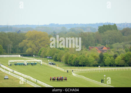 Les courses de chevaux - Comté de Blind Society Centenaire Raceday - Newbury Banque D'Images