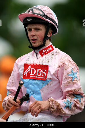 Les courses de chevaux - Hippodrome de Leicester Banque D'Images