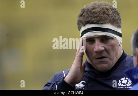 Rugby Union - second Test - Argentine / Ecosse - Estadio Mundialista.Scotland's Moray Low pendant le match d'essai à Estadio Mundialista, Mar Del Plata, Argentine. Banque D'Images