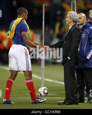 Football - Coupe du Monde FIFA 2010 en Afrique - Groupe A - France v Afrique du Sud - Stade Free State Banque D'Images