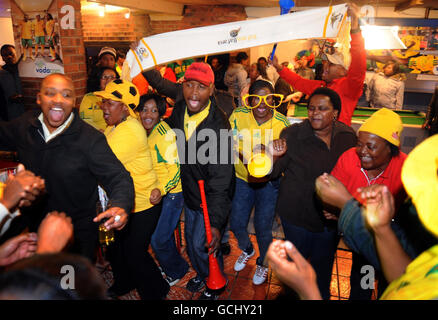 Football - Coupe du Monde FIFA 2010 en Afrique - Groupe A - Afrique du Sud / France Stade Free State - Fans Banque D'Images