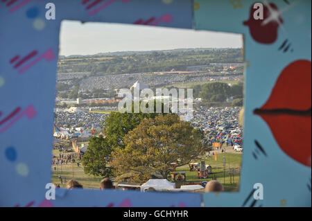 Glastonbury Festival 2010 - vues générales.Glastonbury Festival 2010 à la ferme de Worry, Pilton, Somerset. Banque D'Images