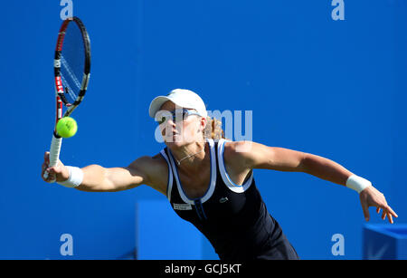 Samantha Stosur en action en Australie pendant l'AEGON International à Devonshire Park, Eastbourne. Banque D'Images