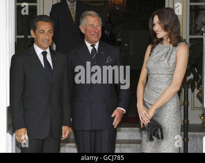 Sarkozy visite London Banque D'Images