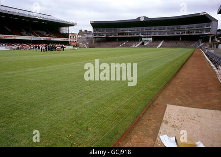 Football - FA Premier League - Arsenal - Highbury.L'horloge se termine à Highbury, stade d'Arsenal Banque D'Images