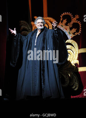 Placido Domingo à la Royal Opera House Banque D'Images