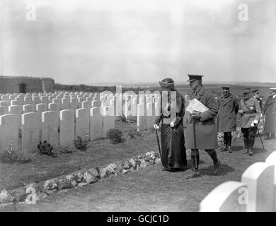 La guerre - le cimetière de guerre britannique à Terlincthun - Boulogne, France Banque D'Images