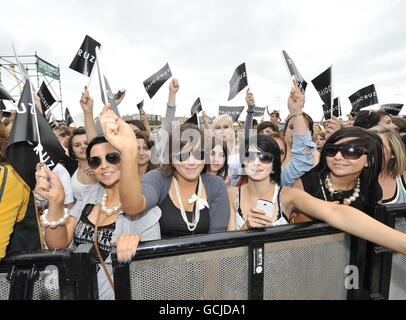 T4 sur la plage 2010 - Somerset Banque D'Images