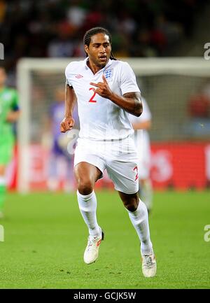 Football - coupe du monde de la FIFA 2010 Afrique du Sud - Groupe C - Angleterre / Algérie - Stade Green point. Glen Johnson, Angleterre Banque D'Images