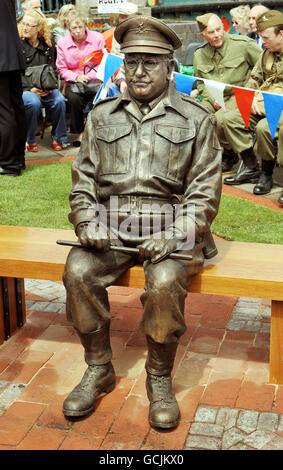 Le capitaine Mainwaring statue dévoilée Banque D'Images