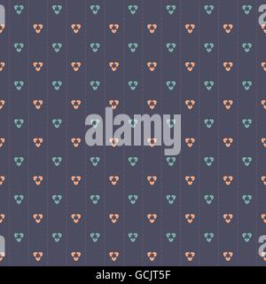 Graphique rose et bleu sur fond bleu marine motif transparent Vector Illustration Illustration de Vecteur