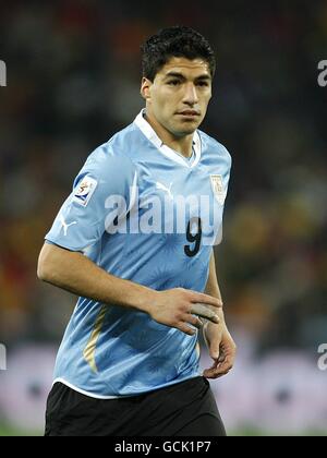 Football - coupe du monde de la FIFA 2010 Afrique du Sud - quart de finale - Uruguay / Ghana - Stade de la ville de football.Luis Suarez, Uruguay Banque D'Images