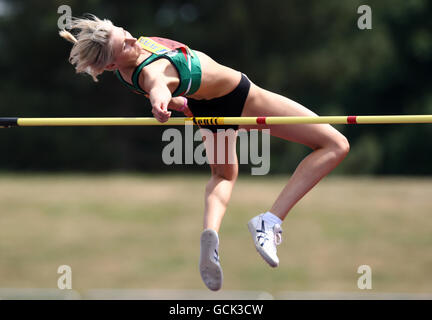 Jade Johnson competes in the Long Jump during the Aviva European Trials and  UK Championships at the Alexander Stadium, Birmingham Stock Photo - Alamy