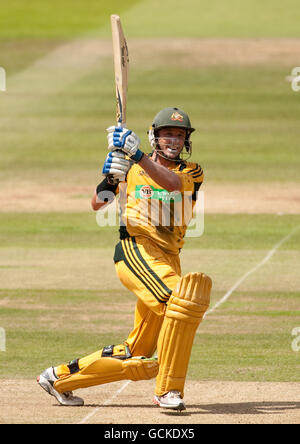 Michael Hussey, australien, chauve-souris, lors de la Fifth NatWest One Day International à Lord's, Londres. Banque D'Images