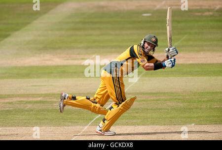 Michael Hussey, australien, chauve-souris, lors de la Fifth NatWest One Day International à Lord's, Londres. Banque D'Images