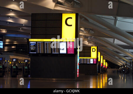 Stock - l'aéroport de Heathrow - Terminal 5 Banque D'Images