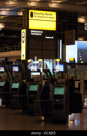 Stock - l'aéroport de Heathrow - Terminal 5 Banque D'Images