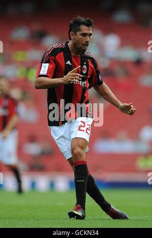 Football - Emirates Cup 2010 - AC Milan v Olympique Lyonnais - Emirates Stadium. Marco Borriello, CA Milan Banque D'Images