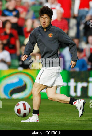 Soccer - Pré saison Friendly - Championnat d'Irlande Airtricity XI v Manchester United - Aviva Stadium Banque D'Images