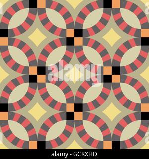 Retro Vintage ceramic tile pattern set collection. Retro Antique carreaux de céramique peut être utilisé pour le papier peint, zone de la page web Illustration de Vecteur