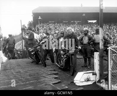 Speedway - Belle Vue v Harringay et le reste - New Cross Stadium Banque D'Images