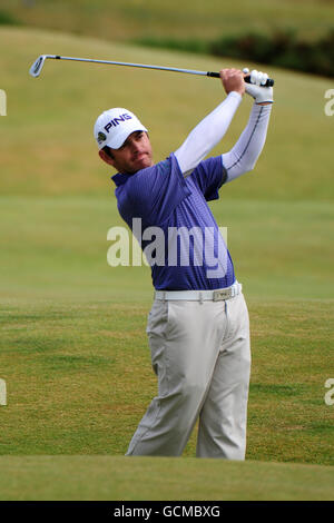 Golf - le championnat ouvert 2010 - deuxième tour - St Andrews Old course.Louis Oosthuizen d'Afrique du Sud pendant la deuxième manche du Championnat d'Open 2010 à St Andrews, Fife, Écosse. Banque D'Images