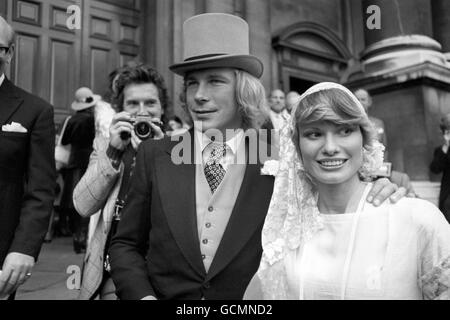 Course de Formule 1 James Hunt - Mariage - Londres Banque D'Images