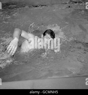 Natation - Grande Bretagne Hongrie - 1962 v Banque D'Images