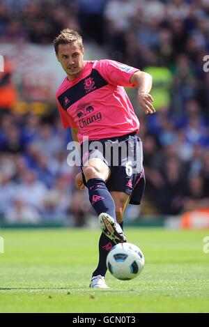 Soccer - Barclays Premier League - Blackburn Rovers / Everton - Ewood Park.Phil Jagielka, Everton. Banque D'Images