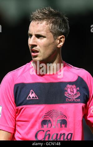 Soccer - Barclays Premier League - Blackburn Rovers / Everton - Ewood Park.Phil Jagielka, Everton. Banque D'Images