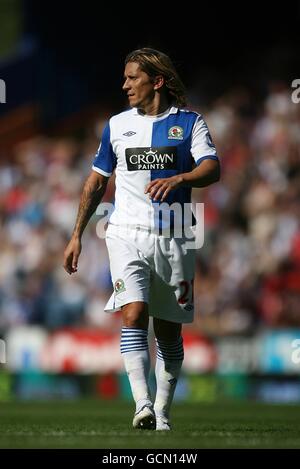 Soccer - Barclays Premier League - Blackburn Rovers / Everton - Ewood Park. Michel Salgado, Blackburn Rovers. Banque D'Images