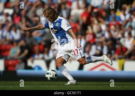 Soccer - Barclays Premier League - Blackburn Rovers / Everton - Ewood Park. Michel Salgado, Blackburn Rovers. Banque D'Images